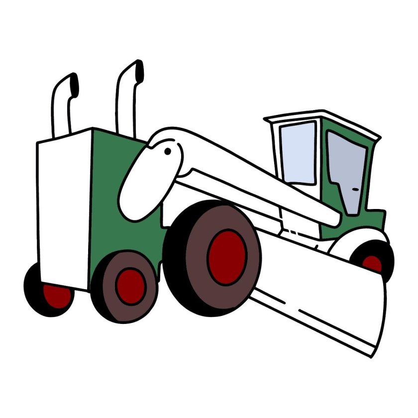 Раскраска трактор