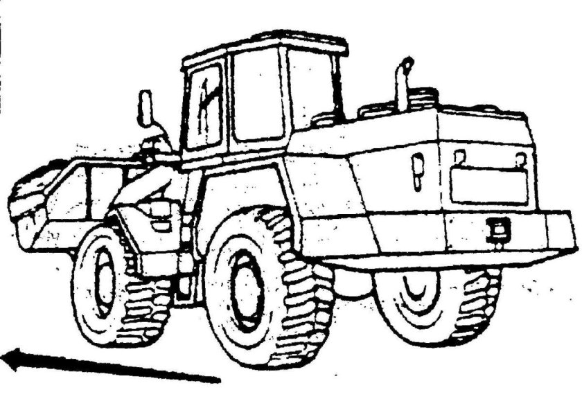 Раскраска трактор т 150