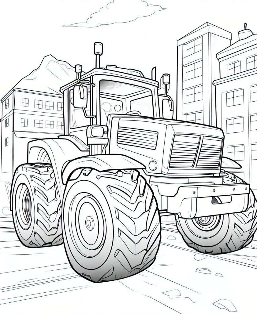 Tractor cartoon