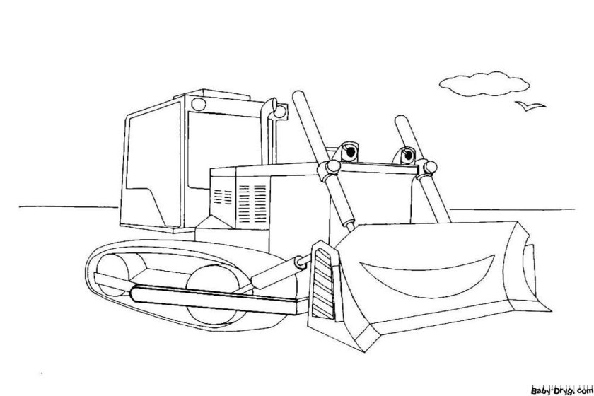 Раскраска строительная техника