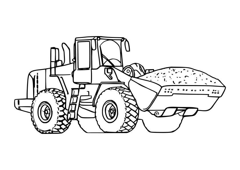 Раскраска трактор Кировец