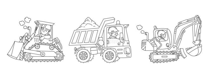 Раскраска самосвал