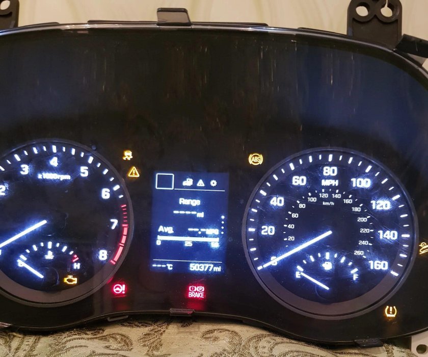 Хендай Туссан панель приборов