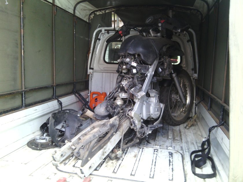 Фургон мотоэвакуатор