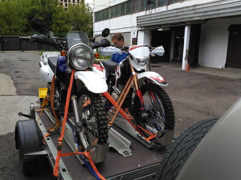 Крепление для перевозки мотоцикла