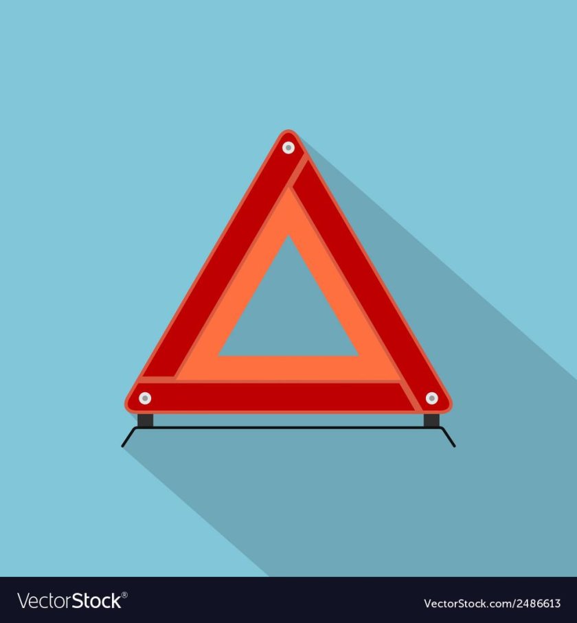 Знак аварийной остановки вектор