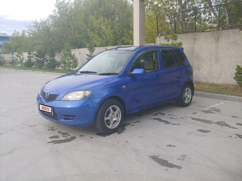 Мазда Демио 2003 синяя