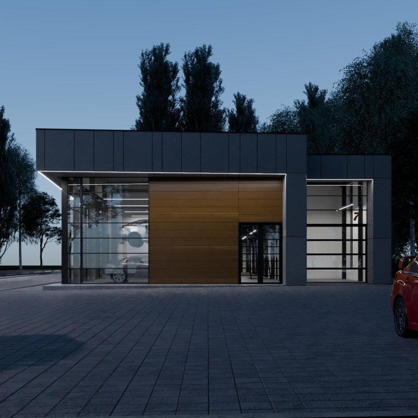 Фасады автомоек