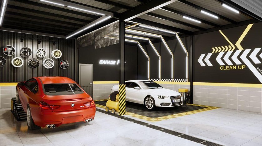 Интерьер автомойки
