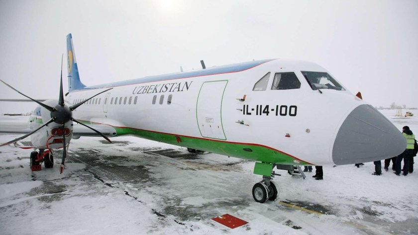 Ил 114 Uzbekistan Airways