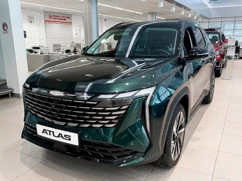 Джили атлас 2024 зеленый