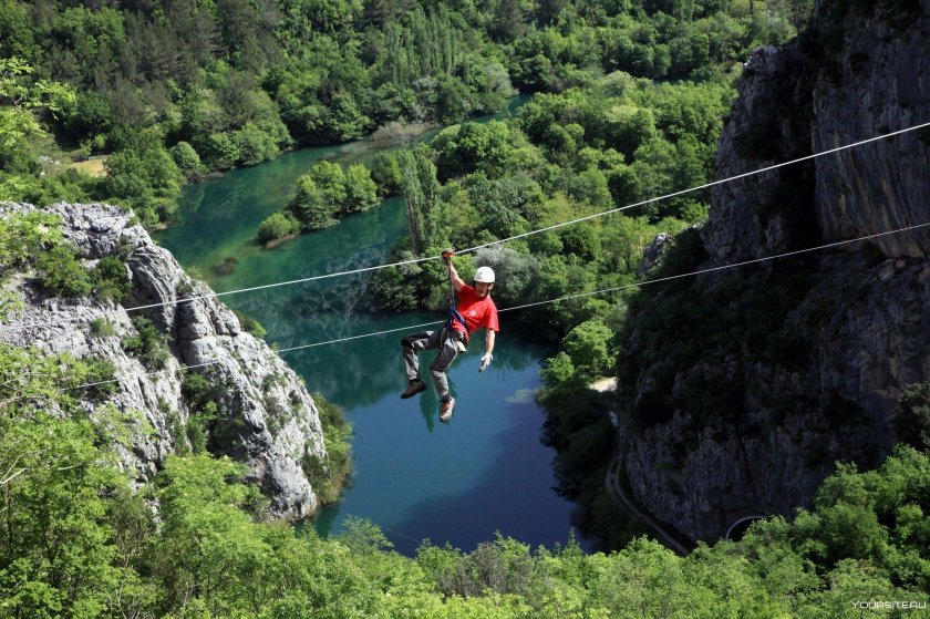 Зиплайн Черногория каньон