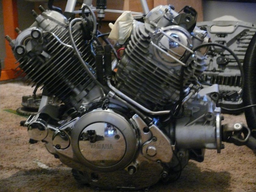 Yamaha Virago 750 двигатель