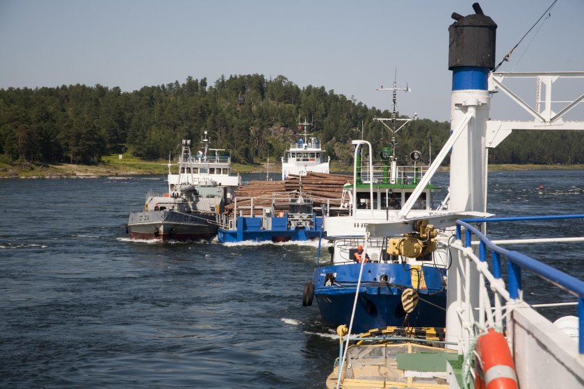 Река Енисей Казачинские пороги