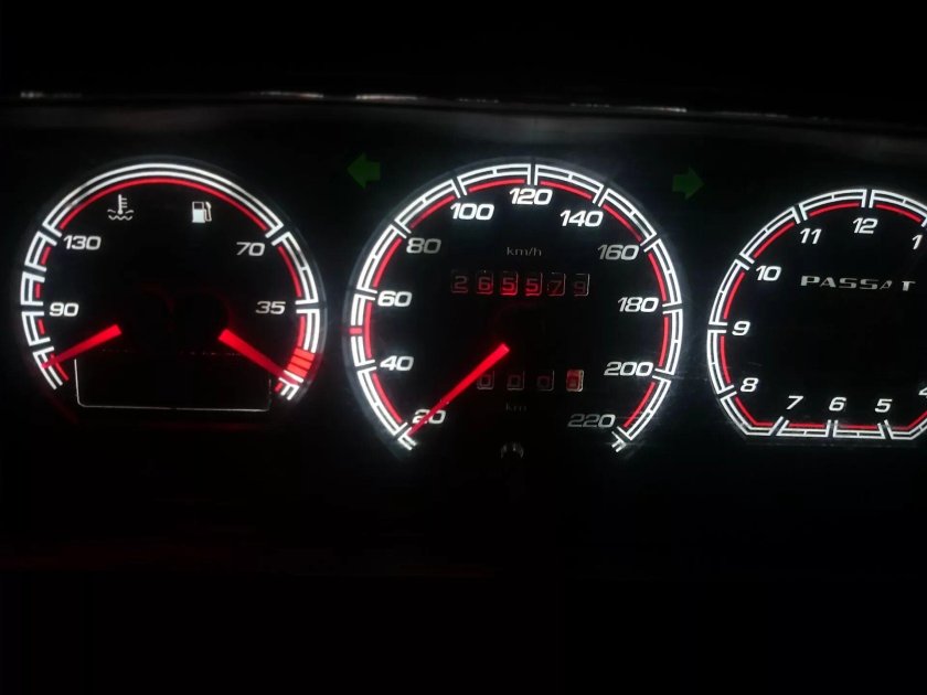 Пересвет приборки Пассат б3