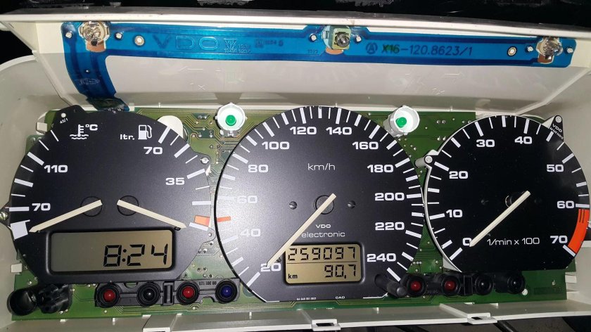 Пересвет приборки Пассат б3