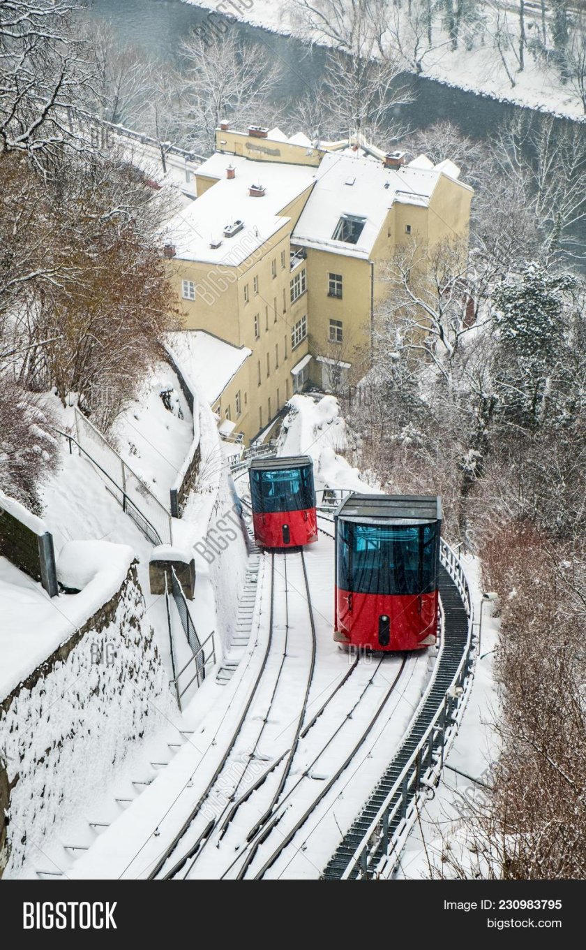 Фуникулёр красный обои для телефона