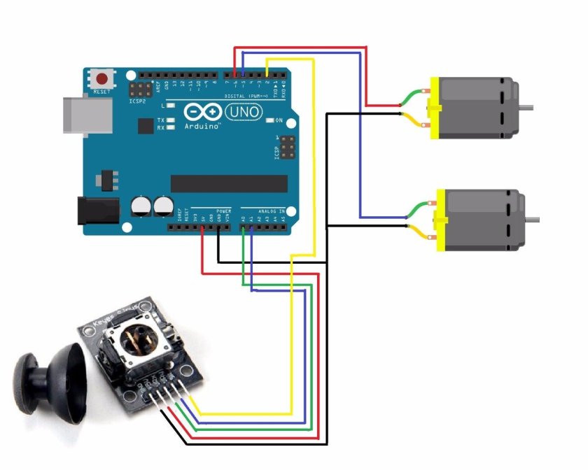 Схема подключения сервопривода к ардуино с джойстиком