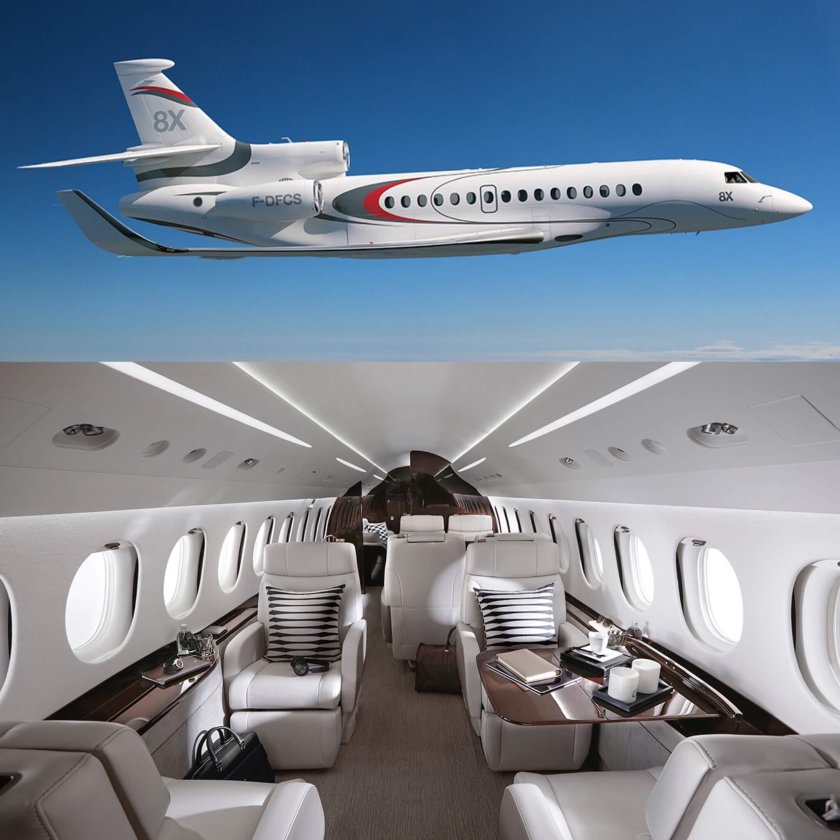Dassault Falcon 8x салон