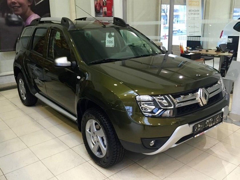 Рено Дастер зеленый хаки