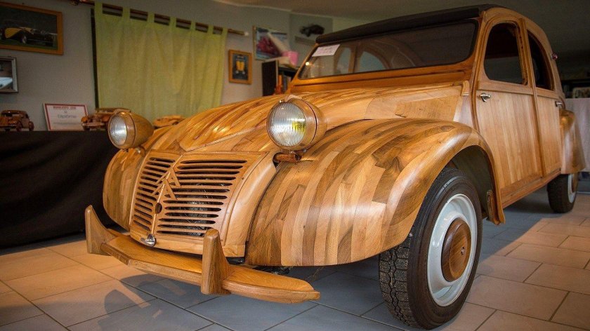 Citroen 2cv из дерева