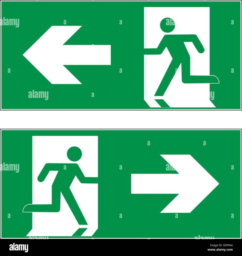 Знак «аварийный выход»