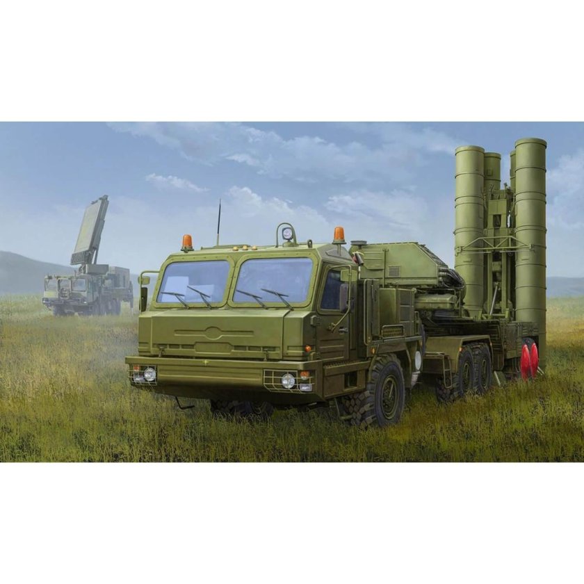 Сборная модель HOBBYBOSS Russian Baz-64022 with 5p85te2 Tel s-400 (85517) 1:35