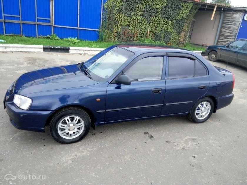 Хендай акцент 2005 синий