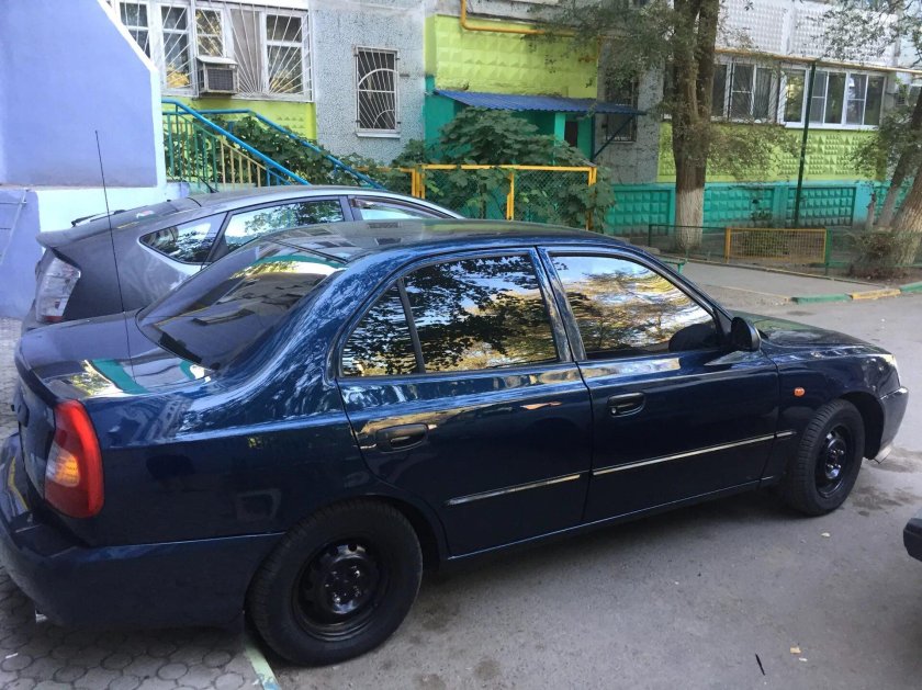 Хендай акцент 2007 синий