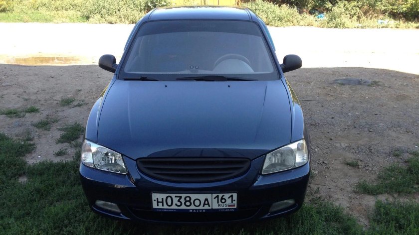 Хендай акцент ТАГАЗ 2 тонированный