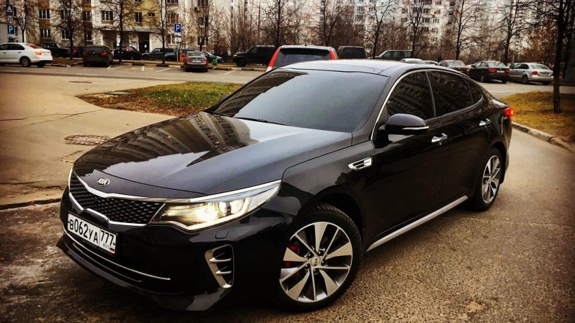 Киа Оптима 2022 черная