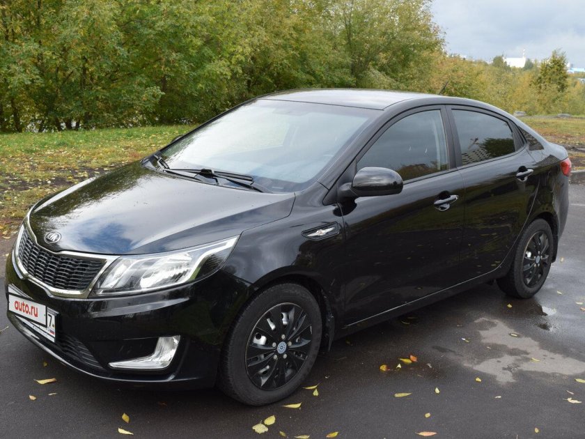 Киа Рио 2014 черная