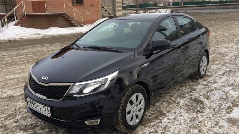 Киа Рио 2015 черный