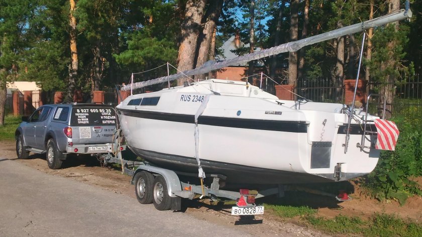 Прицеп для килевой яхты 8 метров