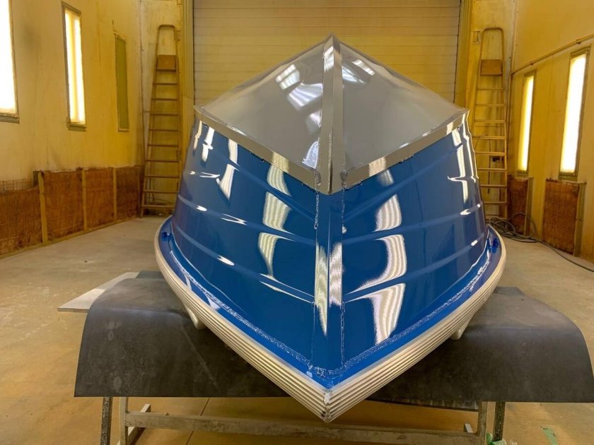 Покраска лодки прогресс 2