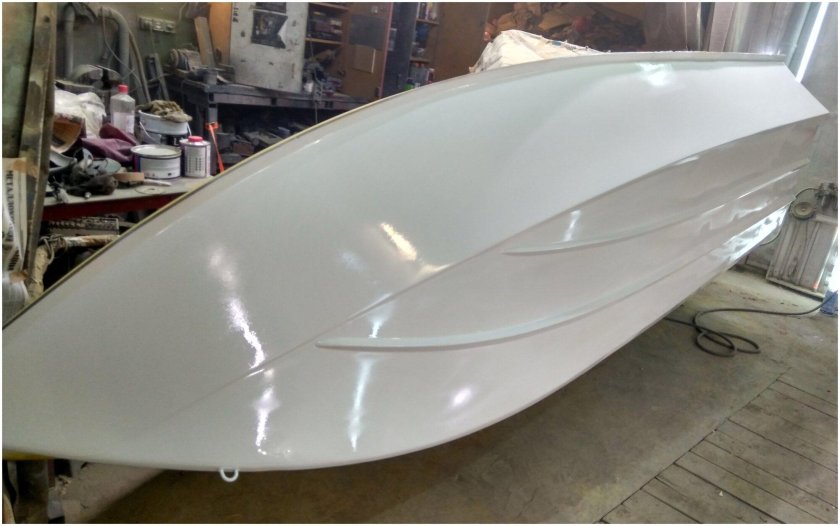 Покраска катера алюминиевого