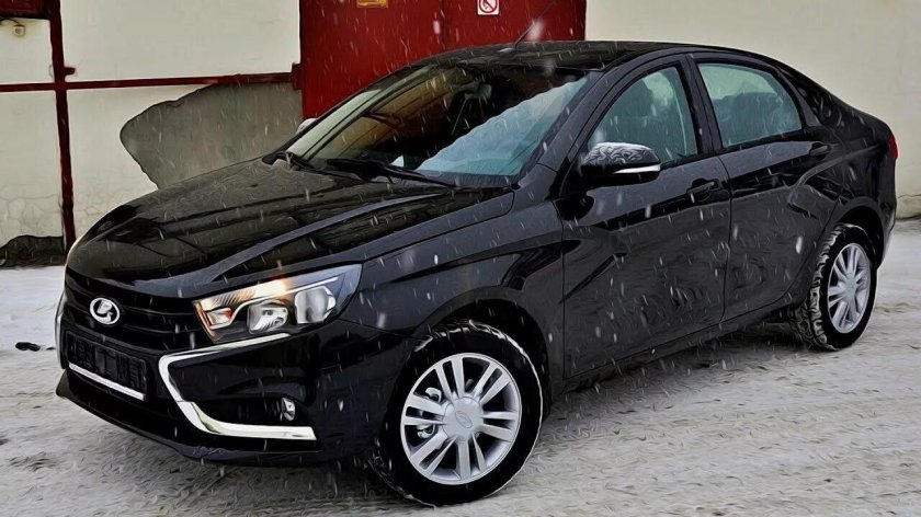 Лада Веста черная