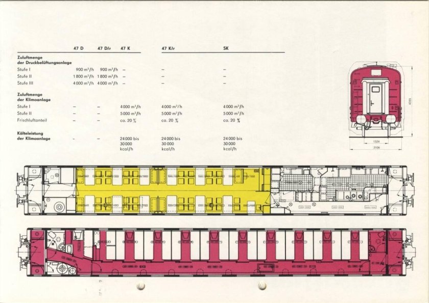 Чертёж вагона РЖД купе