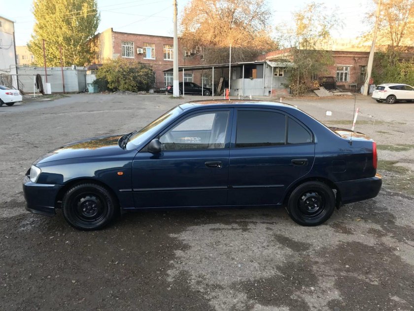 Хендай акцент 2007 синий