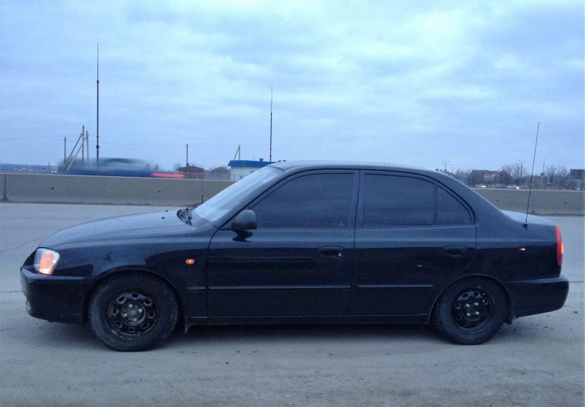 Hyundai Accent занижение 70