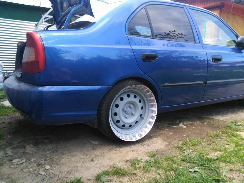 Хендай акцент на штампах r15