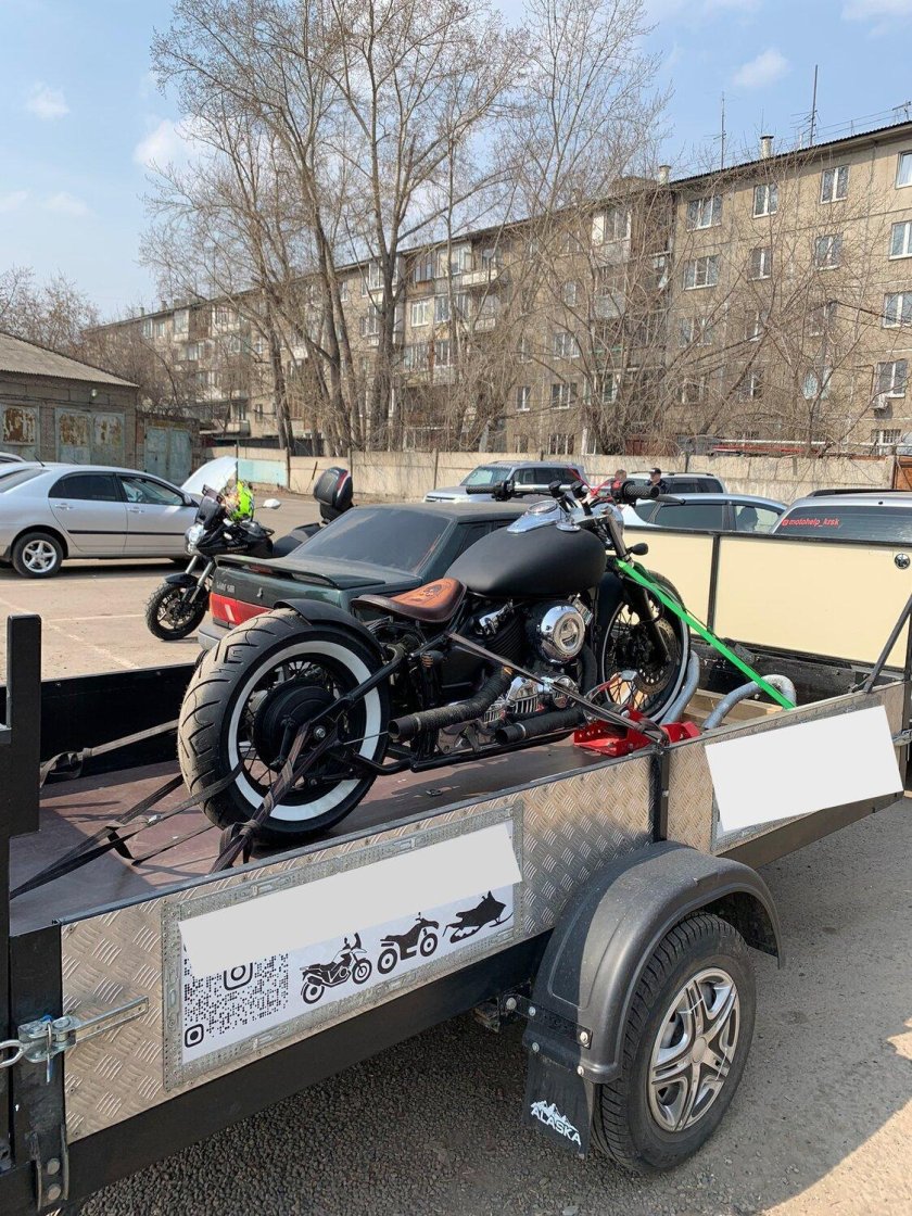 Прицеп для перевозки мотоцикла