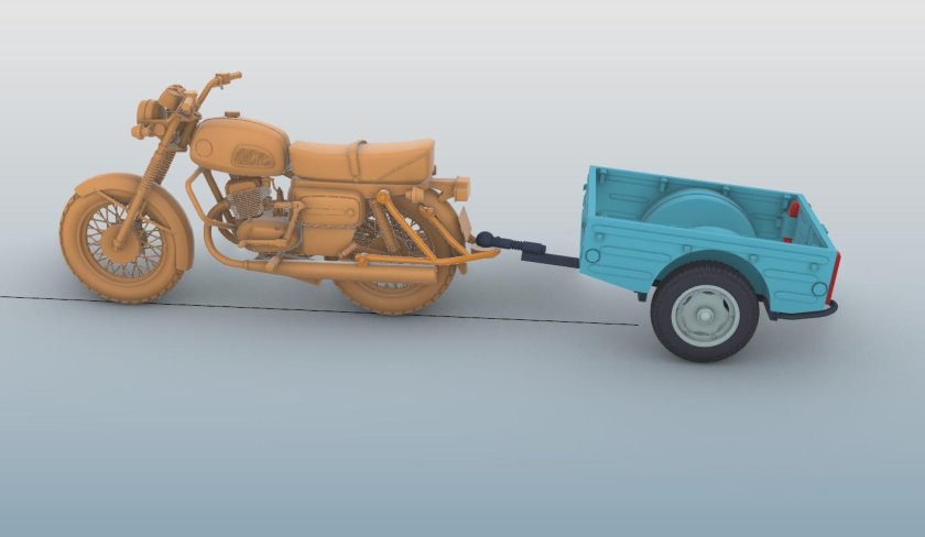 Восход 3м с прицепом енот