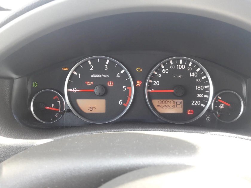 Ниссан Патфайндер загорается 4 ВД