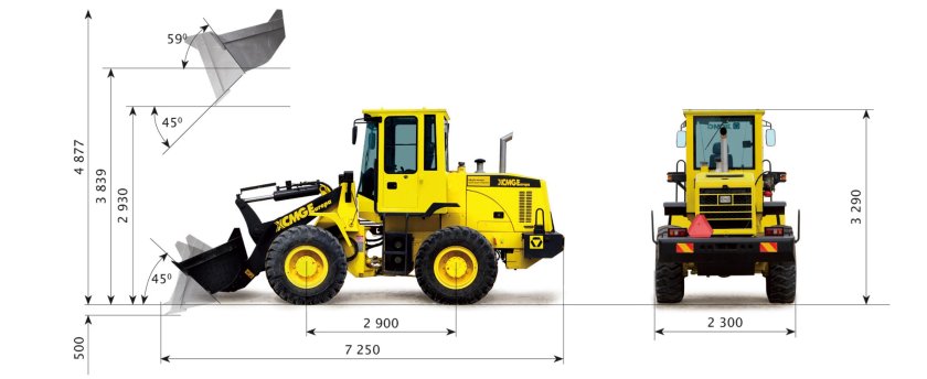 LG 936l погрузчик габариты