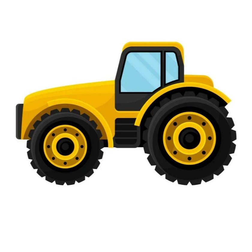 Трактор желтый для детей