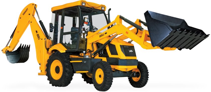 Трактор с ковшом JCB