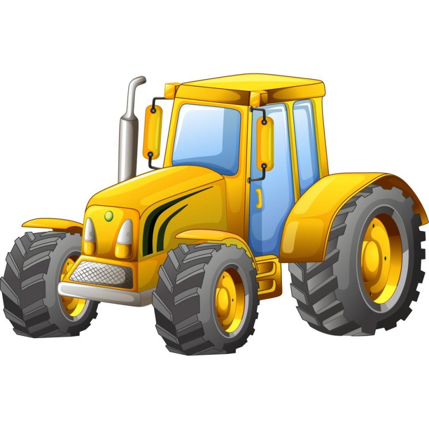 Трактор мультяшный