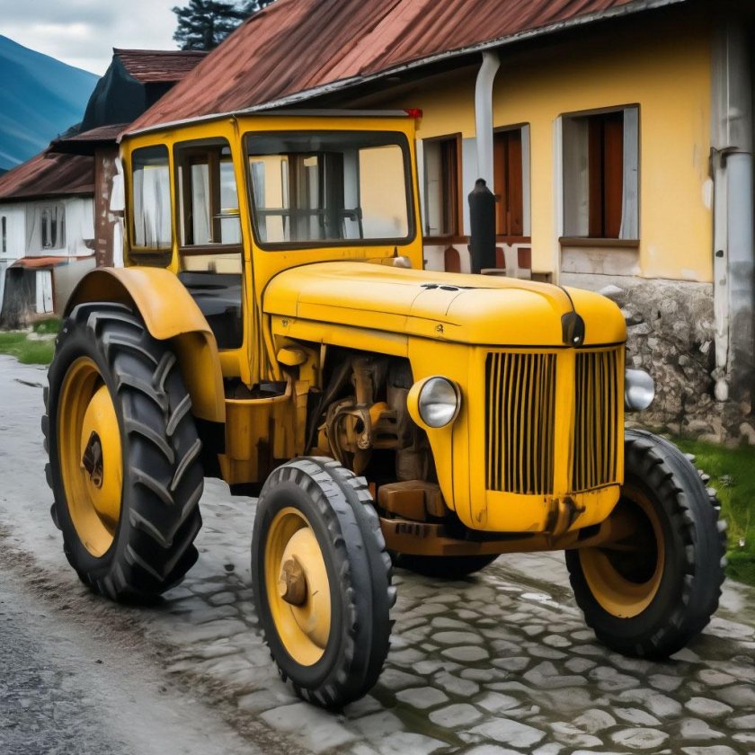 Жёлтый трактор