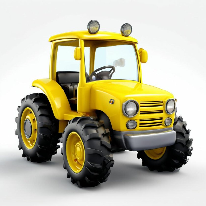 Жёлтый трактор